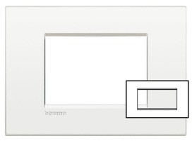 BTICINO LNC4804BN LL-Air Rahmen Pure White 4-Mod