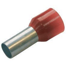 HAUPA 270822 Aderendhülse 10mm² L=12mm isoliert rot verzinnt