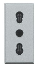BTICINO HC4180 Steckdose Ital. aluminium