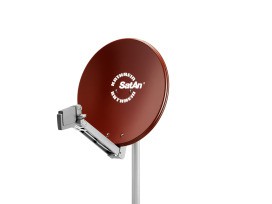 KATHREIN CAS80RO Offset-Parabolantenne 75cm, rotbraun