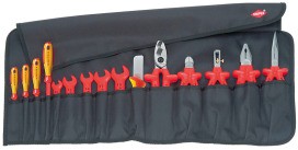 KNIPEX 98 99 13 Rolltasche 15-tlg m.Sicherheitswerk.