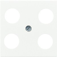 JUNG A561-4SAT1WW Abdeckung Sat-TV-Steckdose Hirschmann