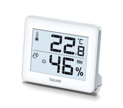 BEURER HM 16 Thermo-Hygrometer,großes LCD,weiss