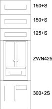 EATON BPZ-MES-EN-400/12-1Z Zaehlerverteiler-Montageeinsatz OOE, S