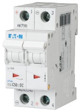 EATON PLS6-C50/2-DC-MW LS 50A/2-pol/C DC 6kA