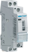 HAGER ERD218 Installationsrelais 16A, 1S+1O, 24V