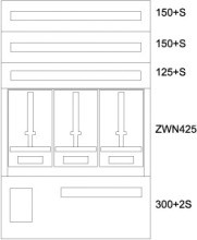 EATON BPZ-MES-EN-800/12-3Z Zaehlerverteiler-Montageeinsatz OOE, S