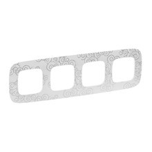 LEGRAND 754344 V.All 4Fach Rah. Chromestyle