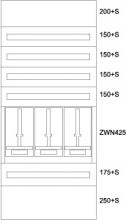 EATON BPZ-MES-TN-800/17-3Z Zaehlerverteiler-Montageeinsatz Tirol