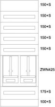 EATON BPZ-MES-TN-600/15-2Z Zaehlerverteiler-Montageeinsatz Tirol
