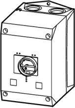 EATON CI-K4-PKZ4-G Isolierstoffgehaeuse PKZ4 sw/gr Drehgr.