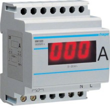 HAGER SM020 Digitales Amperemeter Direktmessung 0-20