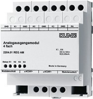 JUNG 2204.01REGAM KNX Analogausgangsmodul 4-fach