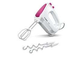 BOSCH BSHG CP MFQ2210P Handmixer,375W,4Stufen,Turbo,weiss-pink