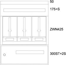 EATON BPZ-MES-STN-800/10-3Z Zaehlerverteiler-Montageeinsatz ST