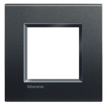 BTICINO LNA4802AR Light Rahmen ANTHRAZIT 2-mod
