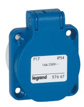LEGRAND 057667 Einbau-SSDO 16A F Blau