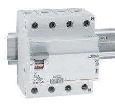 LEGRAND A, für Wechsel- und pulsierende Gleichfehlerströme. Nach VDE 0664-10, EN 61008-1, unverzöger