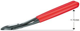 KNIPEX 74 21 200 SB Kraft-Seitenschneider poliert 200mm