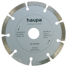 HAUPA 230701 Diamant-Trocken-Trennscheibe 115x22,2 gesintert