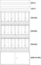 EATON BPZ-MES-NN-1000/20-12Z Zaehlerverteiler-Montageeinsatz NOE
