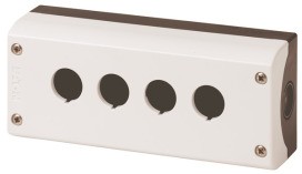 EATON M22-I4 Aufbaugehaeuse, 4 Einbaustelle, lichtgrau