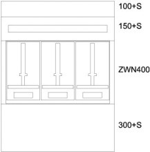 EATON BPZ-MES-NN-800/10-3Z Zaehlerverteiler-Montageeinsatz NOE