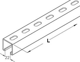 DIETZEL KHA 8-03F Konsolenhalter-KHA tfvz.L=0,3m