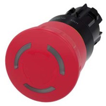 SIEMENS CP 3SU1001-1HB20-0AA0 Not-Halt-Pilzdrucktaster 22mm, rund, rot