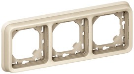 LEGRAND 069698 Fr Abdeckrahm.3-Fach Horiz.Ws