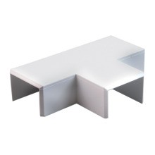 DIETZEL ST 40/40-40/40 WS T-Stück zu Kanal MIK, weiß, 40X40 auf 40X40mm