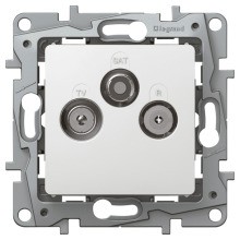 LEGRAND 664763 TV-Radio-SAT Einzeldose ohne Spreizkrall