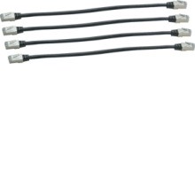 HAGER TN733 Patchkabelset Kat.6 RJ45 m.4 Stk a 300mm