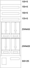 EATON BP-U-3S-EN-600/17-4Z Unterputz-Zaehlerverteiler OOE, S