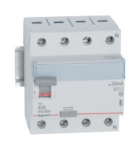 LEGRAND AC-G, für Wechselfehlerströme. Nach EN 61008-1, kurzzeitverzögert, verzögert mindestens 10 m