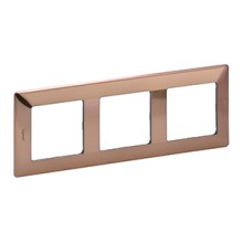 LEGRAND 754163 Vlife 3Fach Rahmen Kupfer