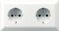 JUNG AS523WW Kabel-Kanal-Schuko-Steckdose 3-fach