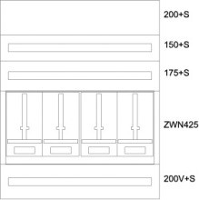 EATON BPZ-MES-VN-1000/12-4Z Zaehlerverteiler-Montageeinsatz V