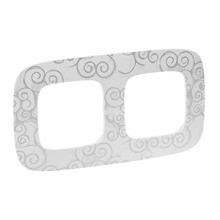 LEGRAND 754342 V.All 2Fach Rah. Chromestyle