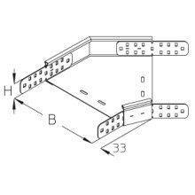 DIETZEL RB45 60-50S Rinnen-Bogen svz. B=0,5m H=60mm