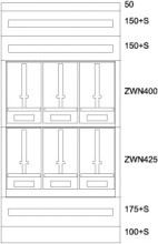 EATON BPZ-MES-TN-800/15-6Z Zaehlerverteiler-Montageeinsatz Tirol