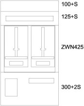 EATON BPZ-MES-EN-600/10-2Z Zaehlerverteiler-Montageeinsatz OOE, S