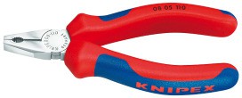 KNIPEX 08 05 110 Klein-Kombizange verchromt 110mm