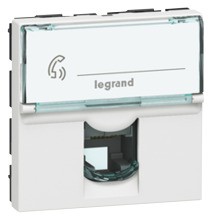 LEGRAND 078732 MSC Tel.dose 1f. RJ12 2mod weiss