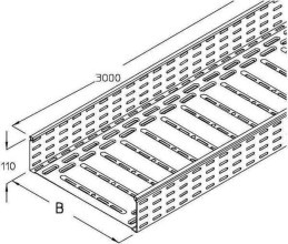 DIETZEL RG 110-30S Kabelrinne svz. L=3m B=0,3m