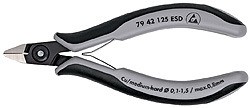 KNIPEX 79 42 125 ESD Praezisions-Elektronik-Seitenschneider E