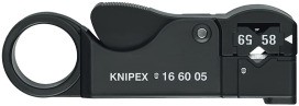 KNIPEX 16 60 05 SB Abisolierwerkzeug Koax 105mm