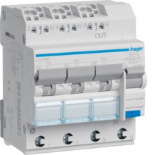 HAGER A QC. Fehlerstrom-Leitungsschutzschalter nach DIN VDE 0664-20 / EN61009-1 mit 3 x 1-poligem Le