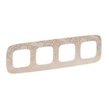 LEGRAND 754354 V.All 4Fach Rahmen Goldstyle