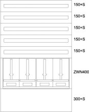 EATON BP-O-NN-1000/15-4Z Aufputz-Zaehlerverteiler NOE